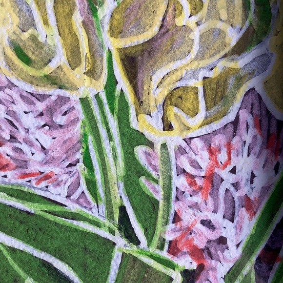 Emily Snyder | “Tulips in Brooklyn” original art. - Picture 7 of 7
